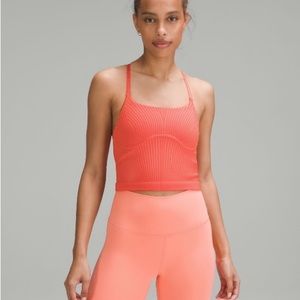 lululemon Strappy Seamless Yoga Shelf Tank Top